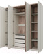 Миниатюра изображения товара Шкаф Anrex Lima 4DG (персидский жемчуг/мадура)