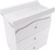 Миниатюра изображения товара Комод пеленальный Polini Kids Simple / 0002782.9 (белый/белый)