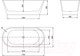 Миниатюра изображения товара Ванна акриловая Oasis OS-170-80