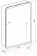 Миниатюра изображения товара Шкаф с зеркалом для ванной Континент Emotion Led 60x80 (c подогревом)