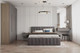 Миниатюра изображения товара Двуспальная кровать ДСВ Лана 1.6 с подъемным механизмом (графит софт)