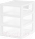 Миниатюра изображения товара Органайзер для хранения El Casa 640509 (белый/прозрачный)