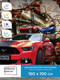Миниатюра изображения товара Фотообои листовые ФабрикаФресок Форсаж. Ford Mustang. Форд Мустанг. Для Гаража / 1051160 (160x100)
