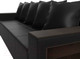 Миниатюра изображения товара Диван Лига Диванов Дубай Лайт полки справа / 114337 (экокожа черная)