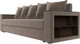 Миниатюра изображения товара Диван Лига Диванов Дубай Лайт полки справа / 114366 (велюр коричневый)