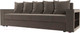 Миниатюра изображения товара Диван Лига Диванов Дубай Лайт полки справа / 114366 (велюр коричневый)