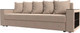 Миниатюра изображения товара Диван Лига Диванов Дубай Лайт полки справа / 114369 (велюр бежевый)
