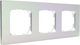 Миниатюра изображения товара Рамка для выключателей и розеток Tokov Electric Pixel TKE-PX-RM3-C04 (перламутровый)