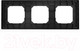 Миниатюра изображения товара Рамка для выключателей и розеток Tokov Electric Pixel TKE-PX-RM3-C14 (карбон)
