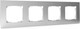 Миниатюра изображения товара Рамка для выключателей и розеток Tokov Electric Pixel TKE-PX-RM4-C03 (алюминий)