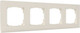 Миниатюра изображения товара Рамка для выключателей и розеток Tokov Electric Pixel TKE-PX-RM4-C02 (бежевый)