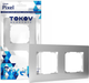 Миниатюра изображения товара Рамка для выключателей и розеток Tokov Electric Pixel TKE-PX-RM2-C03 (алюминий)