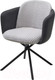 Миниатюра изображения товара Стул M-City Лилу Данс поворотный / 480M05680 (уют грей клык/Orakul 998 темно-серый/черный)