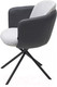 Миниатюра изображения товара Стул M-City Лилу Данс поворотный / 480M05680 (уют грей клык/Orakul 998 темно-серый/черный)