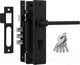 Миниатюра изображения товара Замок врезной Нора-М 708К-61.5мм (черный)