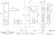 Миниатюра изображения товара Замок врезной Нора-М N94-70 Л (матовый хром)