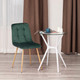 Миниатюра изображения товара Стул Tetchair Chilly (металл/вельвет, темно-зеленый/натуральный)