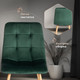 Миниатюра изображения товара Стул Tetchair Chilly (металл/вельвет, темно-зеленый/натуральный)