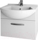 Миниатюра изображения товара Тумба под умывальник Dreja ALFA 55 / 99.0305 (подвесная, белый глянец)