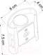 Миниатюра изображения товара Бра уличное Arte Lamp Bosto A3122AL-2BK