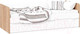 Миниатюра изображения товара Кровать-тахта ТриЯ Порто ТД-393.12.01 80x200 (яблоня беллуно/белый софт)