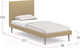Миниатюра изображения товара Односпальная кровать Moon Family 1256/MF007519