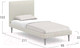 Миниатюра изображения товара Односпальная кровать Moon Family 1256/MF007599