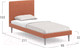 Миниатюра изображения товара Односпальная кровать Moon Family 1256/MF007609