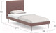 Миниатюра изображения товара Односпальная кровать Moon Family 1256/MF007604
