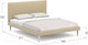 Миниатюра изображения товара Двуспальная кровать Moon Family 1256/MF007512
