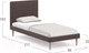 Миниатюра изображения товара Односпальная кровать Moon Family 1256/MF007534