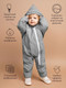 Миниатюра изображения товара Комбинезон прогулочный детский Amarobaby Elf / AB-OD23-6201EL-11-92  (серый, р.92)