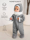 Миниатюра изображения товара Комбинезон прогулочный детский Amarobaby Elf / AB-OD23-6201EL-11-68 (серый, р.68)