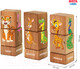 Миниатюра изображения товара Развивающий игровой набор Mega Toys Кубики на оси Дикие животные / 15202