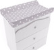 Миниатюра изображения товара Комод пеленальный Polini Kids Simple с пеленальной доской Звезды / 0002785.9 (белый/серый)