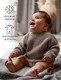 Миниатюра изображения товара Джемпер для малышей Amarobaby Pure Love Buddy / AB-OD23-PLB26/12-98 (р.98, коричневый)