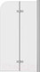 Миниатюра изображения товара Стеклянная шторка для ванны Teymi Anni 80x140 / T00276 (прозрачное стекло/хром)