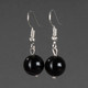 Миниатюра изображения товара Серьги Wolves Элитный Агат 40796 №2 (черный)