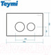 Миниатюра изображения товара Кнопка для инсталляции Teymi Lina / T70103BM (черный матовый)