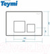 Миниатюра изображения товара Кнопка для инсталляции Teymi Kati / T70021WM (белый матовый)
