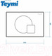 Миниатюра изображения товара Кнопка для инсталляции Teymi Ellie / T70022CH (хром глянцевый)