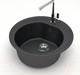 Миниатюра изображения товара Мойка кухонная Teymi Lina D51 / T120101 (черный матовый)