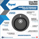 Миниатюра изображения товара Мойка кухонная Teymi Lina D51 / T120101 (черный матовый)