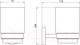 Стакан для зубной щетки и пасты Aquatek Бетта AQ4604CR — фото 4