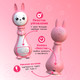 Миниатюра изображения товара Интерактивная игрушка BertToys Зайчик Грызушка / 4630017955831 (розовый)