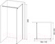 Миниатюра изображения товара Душевая стенка IVA 110x200 / WIX110C (прозрачное стекло/профиль хром)