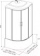 Миниатюра изображения товара Душевая кабина IVA 80x80x215 / SC80CT (черный/тонированное стекло)