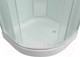 Миниатюра изображения товара Душевая кабина IVA 80x80x215 / SC08CM (белый/матовое стекло)