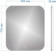 Миниатюра изображения товара Зеркало Teymi Solli Oreol 60x70 / T20224S (подсветка, сенсор)