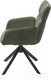 Миниатюра изображения товара Стул M-City Tris поворотный / 631M05510 (Davis Nowo 37 зеленый букле/Point 38 зеленый/черный)